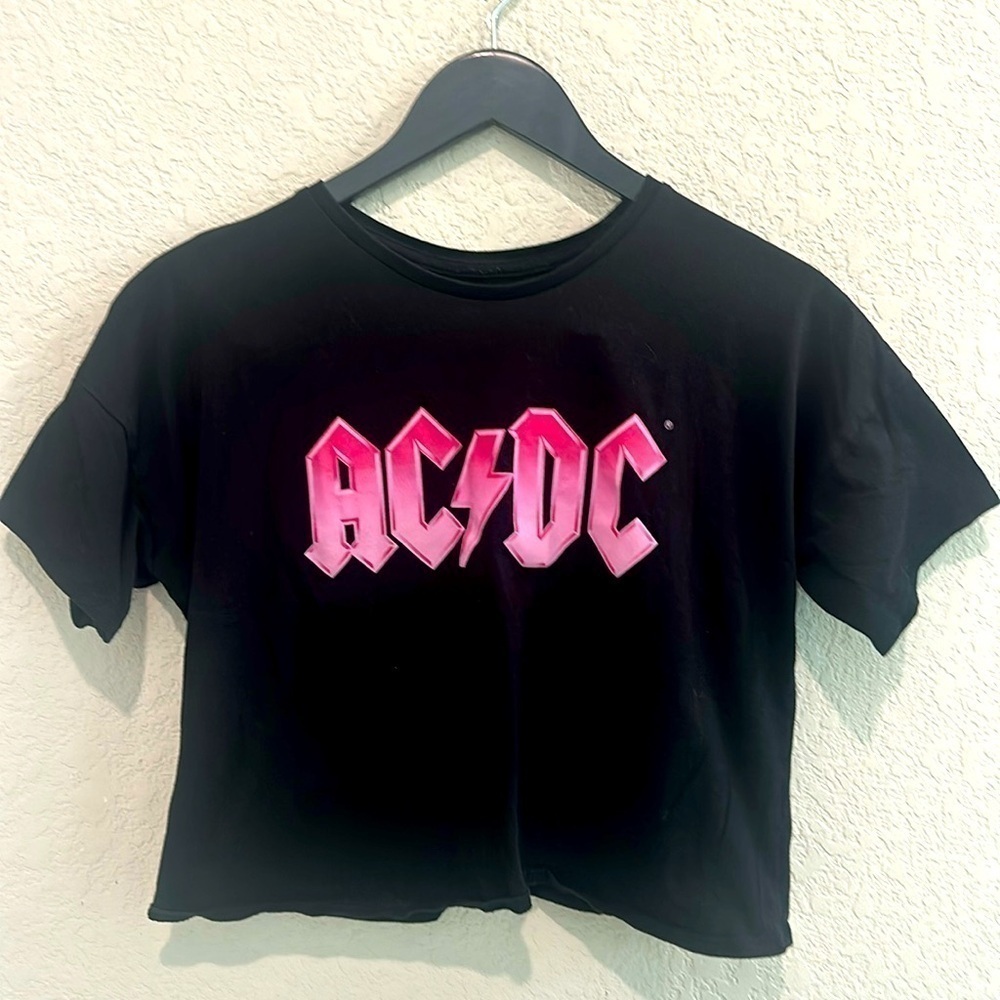 AC DC girls crop top t shirt size XXl 18